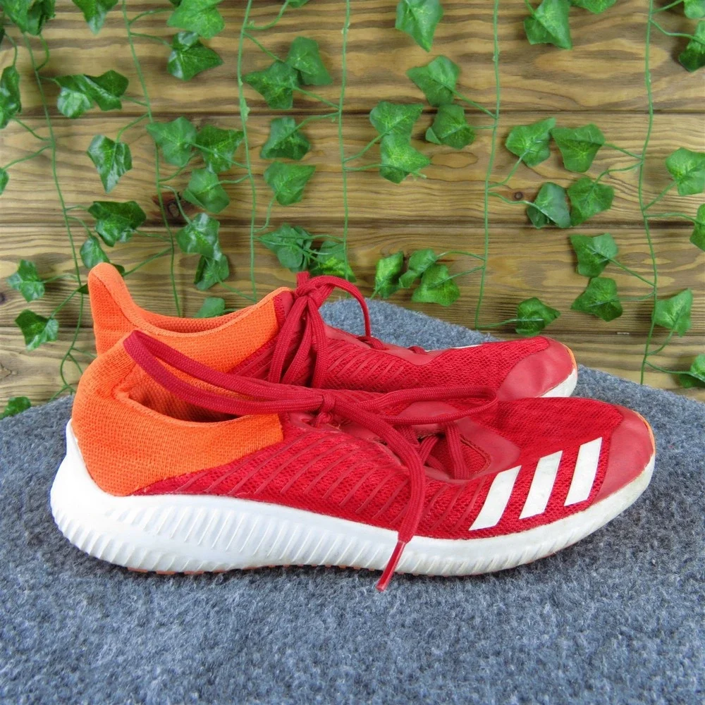 adidas Sneaker Cloudfoam Boys Y 3.5 Medium Athletic Red Synthetic Lace‎ Up